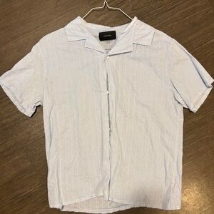 PacSun Light Blue Striped Button Down Shirt